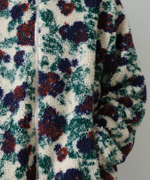 WHIMSIC(ウィムジック)の「【UNISEX】レトロフローラルパターンボアジャケット(ブルゾン・レディース・ホワイト/ブラウン・FREE)」の22枚目の写真