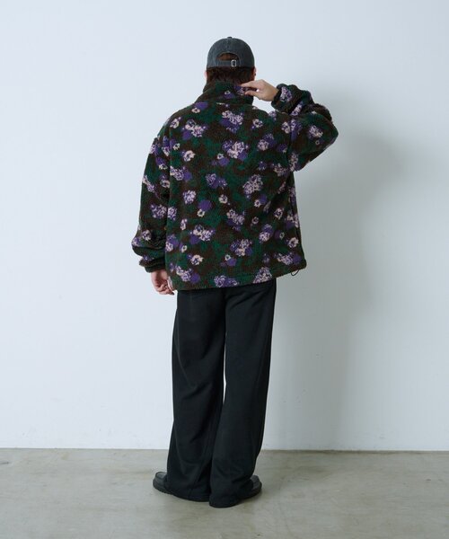 WHIMSIC(ウィムジック)の「【UNISEX】レトロフローラルパターンボアジャケット(ブルゾン・レディース・ホワイト/ブラウン・FREE)」の10枚目の写真