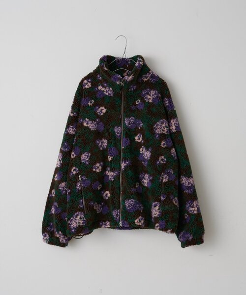 WHIMSIC(ウィムジック)の「【UNISEX】レトロフローラルパターンボアジャケット(ブルゾン・レディース・ホワイト/ブラウン・FREE)」の14枚目の写真