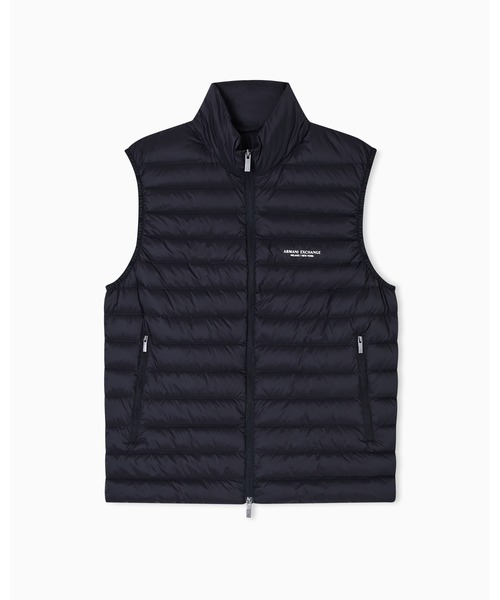 ARMANI EXCHANGE(アルマーニエクスチェンジ)の「【A|X アルマーニ エクスチェンジ】<オンライン限定>AXロゴ ライトダウンベスト(ダウンベスト・メンズ・ブラック/ダークブラウン・MEDIUM/X-SMALL/X-LARGE/LARGE/SMALL)」の6枚目の写真