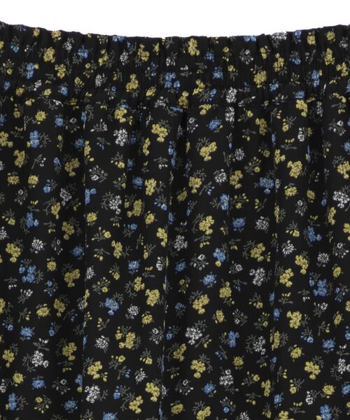 Green　Parks（グリーンパークス）の「レースドッキング花柄ティアードスカート（スカート・レディース・ブラック/イエロー・FREE）」の12枚目の写真