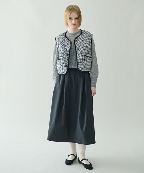 LE GLAZIK（ルグラジック）の「LE GLAZIK | メモリーツイル タックスカート WOMEN（スカート・レディース・ブラック・36）」の16枚目の写真