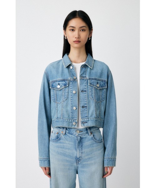 MOUSSY（マウジー）の「【25年AW新作】TENCEL(TM) DENIM ショートジャケット（デニムジャケット・レディース・ワンウォッシュ/ライトブルー・FREE）」の17枚目の写真