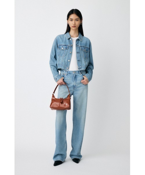 MOUSSY（マウジー）の「【25年AW新作】TENCEL(TM) DENIM ショートジャケット（デニムジャケット・レディース・ワンウォッシュ/ライトブルー・FREE）」の18枚目の写真