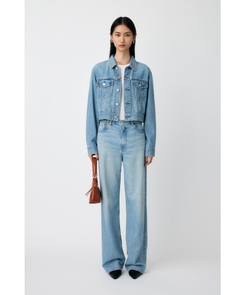 MOUSSY（マウジー）の「【25年AW新作】TENCEL(TM) DENIM ショートジャケット（デニムジャケット・レディース・ワンウォッシュ/ライトブルー・FREE）」の11枚目の写真