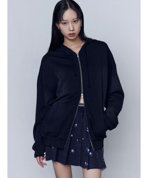 EMODA（エモダ）の「プリーツニットミニスカート（スカート・レディース・グレー/ブラック/ネイビー・FREE）」の14枚目の写真