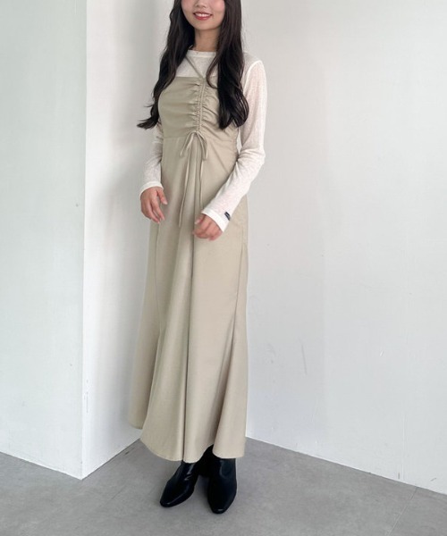 archives(アルシーヴ)の「シアーリブカットTOPS(Tシャツ/カットソー・レディース・アイボリー/ブラック/グレー・MEDIUM)」の16枚目の写真