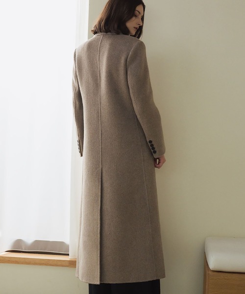 カシミヤ100% ダブルブレスト ロング チェスターコート Paul Smith】カシミヤ ダブルブレスト ロングチェスターコート (Paul