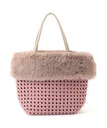 TO BE CHIC（トゥー ビー シック）の「フェイクファーコンビバスケット（ハンドバッグ）」