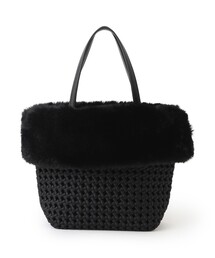 TO BE CHIC（トゥー ビー シック）の「フェイクファーコンビバスケット（ハンドバッグ）」