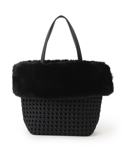 TO BE CHIC（トゥー ビー シック）の「フェイクファーコンビバスケット（ハンドバッグ・レディース・ブラック/ピンク系その他2・FREE）」の2枚目の写真