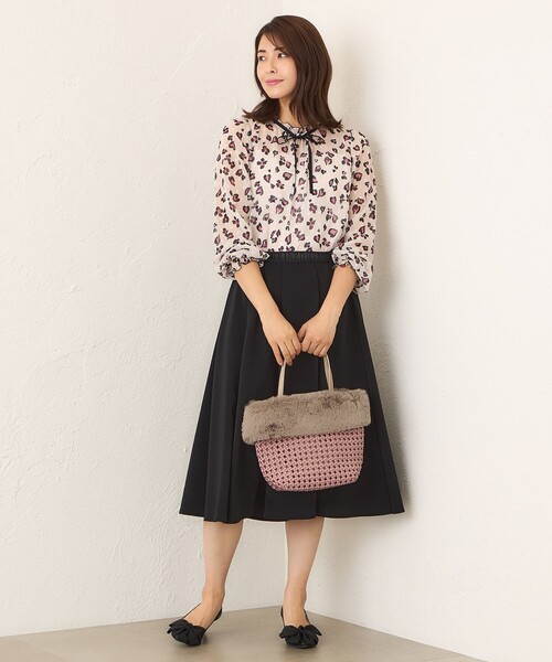 TO BE CHIC（トゥー ビー シック）の「フェイクファーコンビバスケット（ハンドバッグ・レディース・ブラック/ピンク系その他2・FREE）」の6枚目の写真