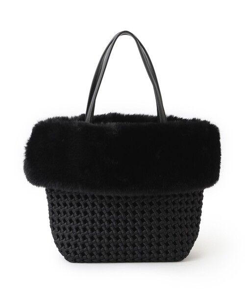 TO BE CHIC（トゥー ビー シック）の「フェイクファーコンビバスケット（ハンドバッグ・レディース・ブラック/ピンク系その他2・FREE）」の8枚目の写真