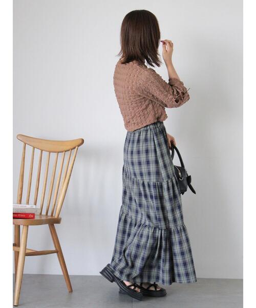 ehka sopo（エヘカソポ）の「袖リボンカットソー（Tシャツ/カットソー・レディース・ブラック/ブラウン/キナリ・F）」の10枚目の写真