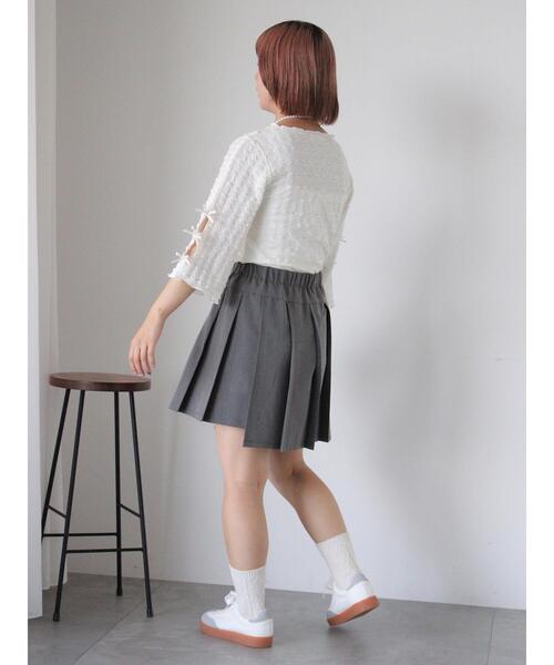 ehka sopo（エヘカソポ）の「袖リボンカットソー（Tシャツ/カットソー・レディース・ブラック/ブラウン/キナリ・F）」の20枚目の写真