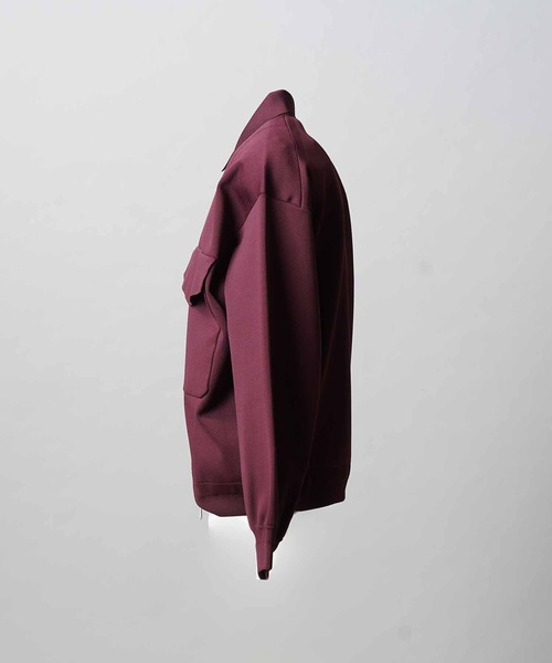 MAISON SPECIAL（メゾンスペシャル）の「《UNISEX》Prime-Over Double Pocket Knit Zip Blouson/プライムオーバーダブルポケットニットジップブルゾン【MAISON SPECIAL/メゾンスペシャル】（ブルゾン・メンズ・アイボリー/ブラック/バーガンディー・0/1/2）」の11枚目の写真