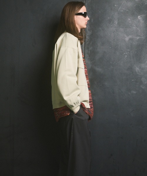 UNISEX》Prime-Over Double Pocket Knit Zip Blouson/プライムオーバー
