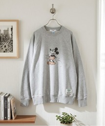 Disney（ディズニー）の「【DISCUS ATHLETIC/ディスカス アスレチックXDISNEY/ディズニー】レトロミッキープリントコラボ裏毛スウェット（スウェット）」