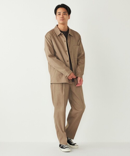 SHIPS Colors(シップス カラーズ)の「SHIPS Colors:〈洗濯機可能〉WOOLIC イージー パンツ◇(その他パンツ・メンズ・グレー/ベージュ/ネイビー・MEDIUM/LARGE/X-LARGE)」の6枚目の写真
