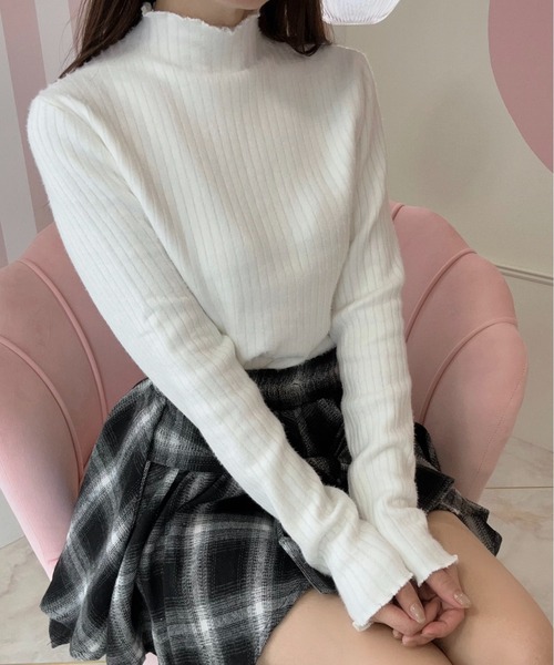 Belle Cie(ベルシー)の「ぬくもりあったか 裏シャギー リブニットセーター レディース 裏起毛 あったか トップス(ニット/セーター・レディース・グレー/ボルドー/ブラック/アイボリー/ホワイト/ブラウン/グリーン/ベージュ・FREE)」の17枚目の写真