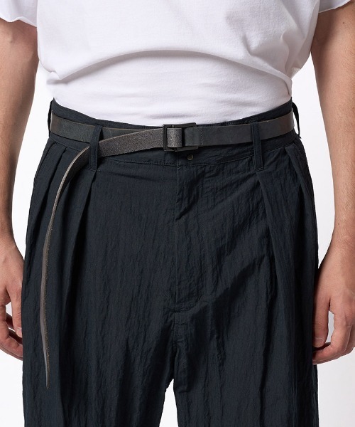 wjk(ダヴルジェイケイ)の「mko13196- W-ring long belt ベルト(8986 bl44h)(ベルト・メンズ・ブラック/グレー・FREE)」の4枚目の写真