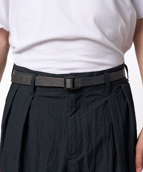 wjk(ダヴルジェイケイ)の「mko13196- W-ring long belt ベルト(8986 bl44h)(ベルト・メンズ・ブラック/グレー・FREE)」の5枚目の写真