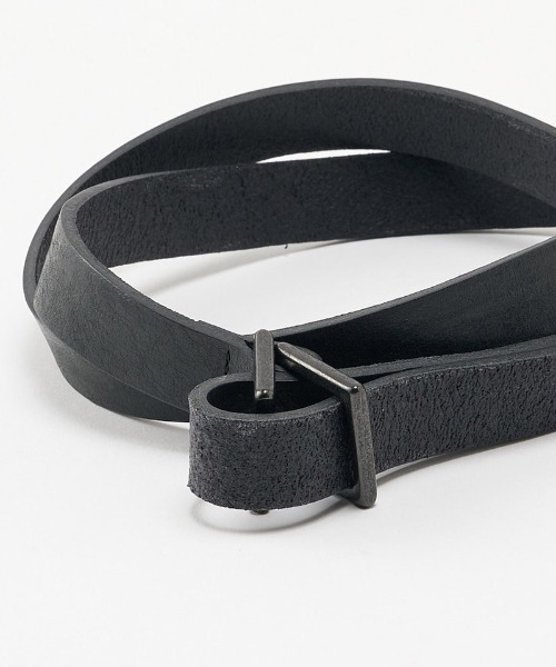 wjk(ダヴルジェイケイ)の「mko13196- W-ring long belt ベルト(8986 bl44h)(ベルト・メンズ・ブラック/グレー・FREE)」の17枚目の写真