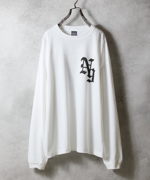 PREMIUM COTTON NUMBERING LOGO FOOTBALL L/S T-SHIRT