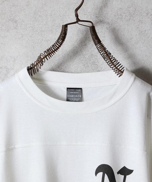 PREMIUM COTTON NUMBERING LOGO FOOTBALL L/S T-SHIRT