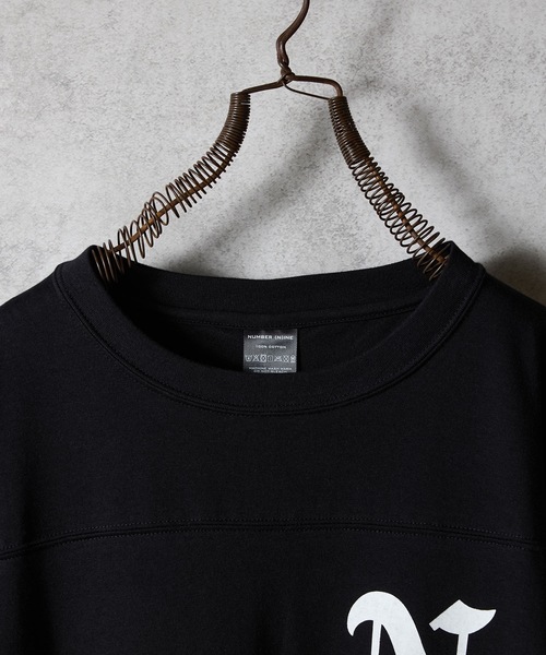 ★KKKページ★ PREMIUM COTTON NUMBERING LOGO FOOTBALL L/S T-SHIRT