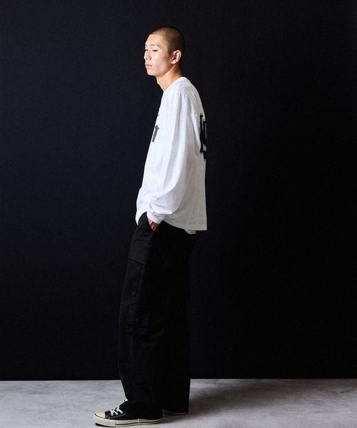 NUMBER (N)INE(ナンバーナイン)の「PREMIUM COTTON NUMBERING LOGO FOOTBALL L/S T-SHIRT / プレミアム コットン ナンバリング ロゴプリント フットボール ロンT(Tシャツ/カットソー・メンズ・ブラック/オリーブ/ホワイト・2/3/4)」の11枚目の写真