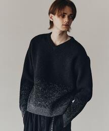 J510新品▼ タケオキクチ Vネック ニット 【 L 】グレー チルデンニット 衿袖ストライプTHE SHOP TK 長袖ニット 秋冬 長袖 セーター メンズ 公式 KIKUCHI（ティーケー タケオキクチ）の通販 | ニット