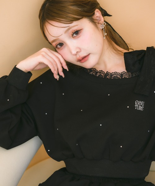 スウェットトップス couture by rojita トップス セール セットアップ