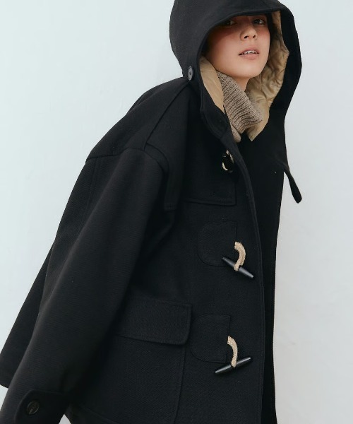 KALENO カレノ ダッフルコート over duffel coat 黒 セール】unisex / over duffel coat（ダッフルコート）｜KALENO