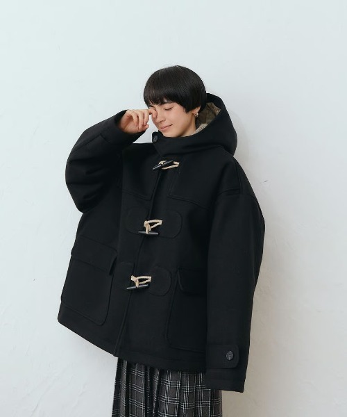KALENO（カレノ）の「unisex / over duffel coat（ダッフルコート・レディース・ベージュ・FREE）」の12枚目の写真