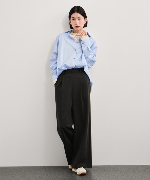 le cercle ADAM ET ROPE'(ルセルクルアダムエロペ)の「ハイネックレーストップス(Tシャツ/カットソー・レディース・ホワイト/ブラウン/ブラック・FREE)」の20枚目の写真
