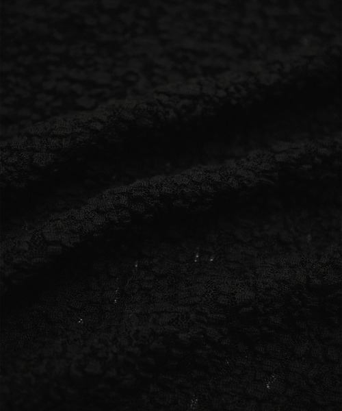 le cercle ADAM ET ROPE'(ルセルクルアダムエロペ)の「ハイネックレーストップス(Tシャツ/カットソー・レディース・ホワイト/ブラウン/ブラック・FREE)」の5枚目の写真