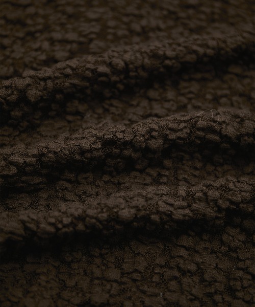 le cercle ADAM ET ROPE'(ルセルクルアダムエロペ)の「ハイネックレーストップス(Tシャツ/カットソー・レディース・ホワイト/ブラウン/ブラック・FREE)」の4枚目の写真