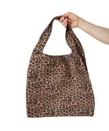 JELLY BEANS（ジェリービーンズ）の「レオパードガラフラットトートバッグ(188-56052)JELLY BEANS(ジェリービーンズ)（トートバッグ）」