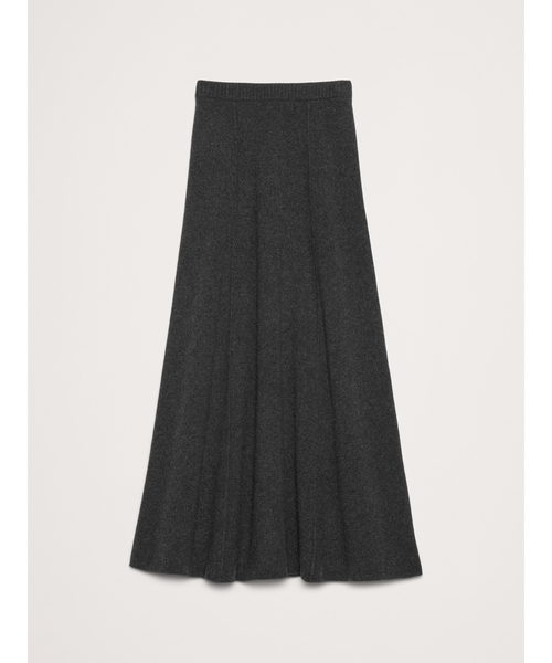 Banana Republic（バナナリパブリック）の「メリノ コットン ミディ ニットスカート（スカート・レディース・チャコールグレー/アイボリー・L/XS/M/S）」の9枚目の写真