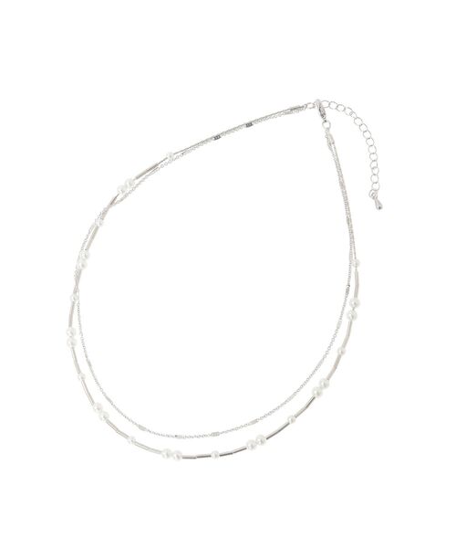 Green　Parks（グリーンパークス）の「every walk.2連パールパイプネックレス（ネックレス・レディース・ゴールド/シルバー・FREE）」の8枚目の写真