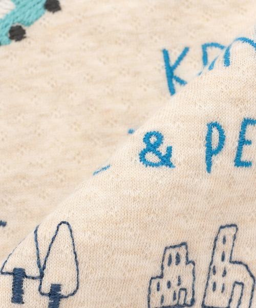 KP BOY(ケーピーボーイ)の「電車刺シュウ 接結長袖Tシャツ(Tシャツ/カットソー・キッズ・グレー系その他/ベージュ・80cm/90cm/110cm/100cm/120cm/130cm)」の10枚目の写真