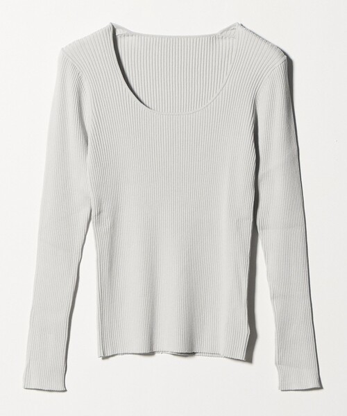 MARW UNITED ARROWS（マルゥ ユナイテッドアローズ）の「＜MARW UNITED ARROWS＞ラウンドネック ニット（ニット/セーター・レディース・ブラック/オフホワイト/ライトグレー/オレンジ・FREE）」の19枚目の写真