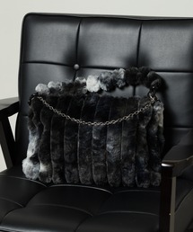 crossi（クロッシー）の「Crossi ぼかし柄ふわふわフェイクファー ハンドバッグ（ハンドバッグ）」