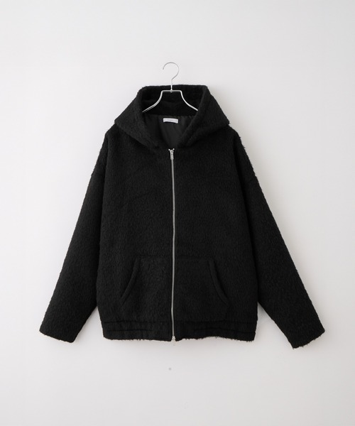 cussil（クシル）の「【cussil/クシル】ダブルジップパーカーシャギーショート丈ブルゾンジャケット（パーカー・メンズ・グレー/ブラック・S/L/M）」の19枚目の写真