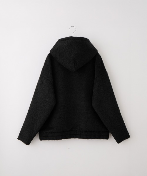 cussil（クシル）の「【cussil/クシル】ダブルジップパーカーシャギーショート丈ブルゾンジャケット（パーカー・メンズ・グレー/ブラック・S/L/M）」の20枚目の写真