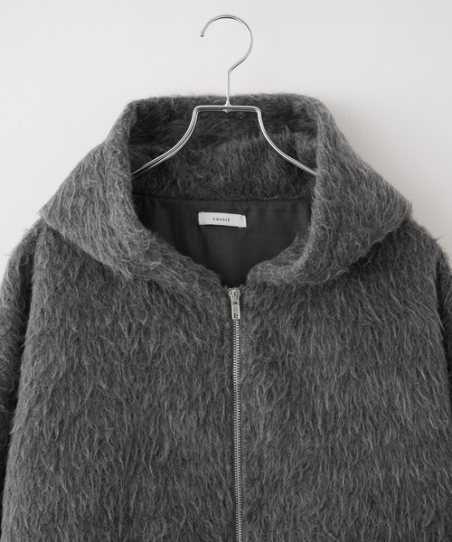 cussil（クシル）の「【cussil/クシル】ダブルジップパーカーシャギーショート丈ブルゾンジャケット（パーカー・メンズ・グレー/ブラック・S/L/M）」の22枚目の写真