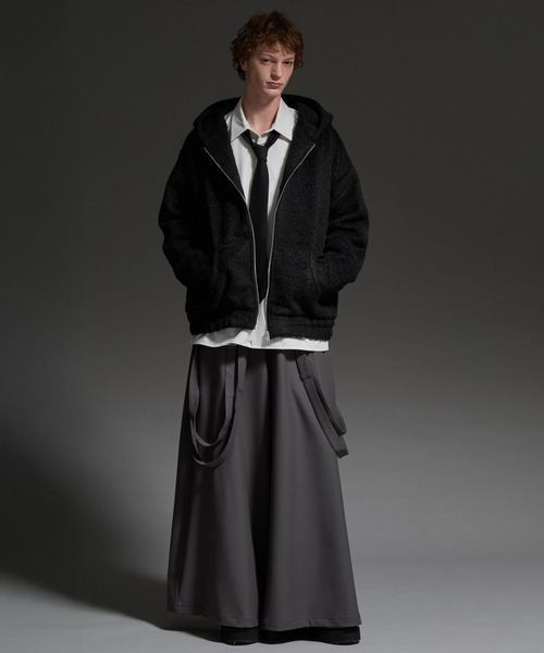 【美品✨】ブリーフィング　ニットジャケット　パーカー　XL ジップ　ブラック　黒 パーカー 裏起毛ダブルZIPビッグパーカー レディース メンズ