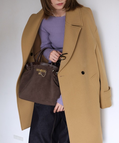 BABYLONE（バビロン）の「パイピングトート（トートバッグ・レディース・ブラウン/ブラック・フリー）」の8枚目の写真