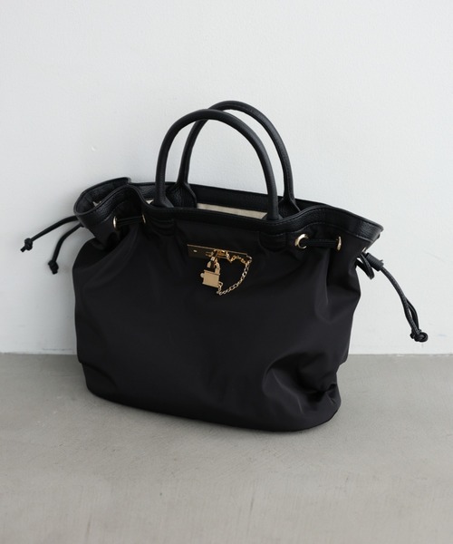 BABYLONE（バビロン）の「パイピングトート（トートバッグ・レディース・ブラウン/ブラック・フリー）」の13枚目の写真